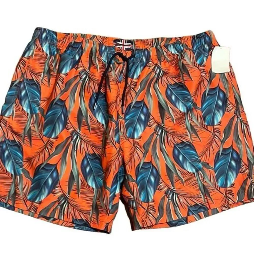 Soul Of London Swim Trunks / Shorts  XL Tropical Beach Vacation Bold‎ Colorful